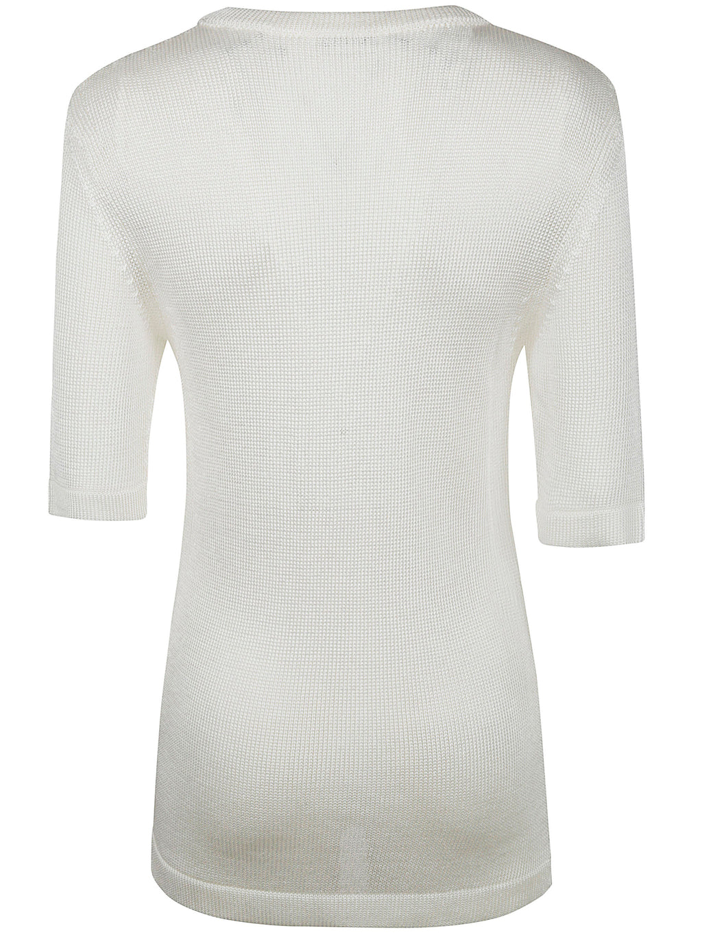Jil Sander Women Ss Cn T-Shirt W/ Flower Crochet