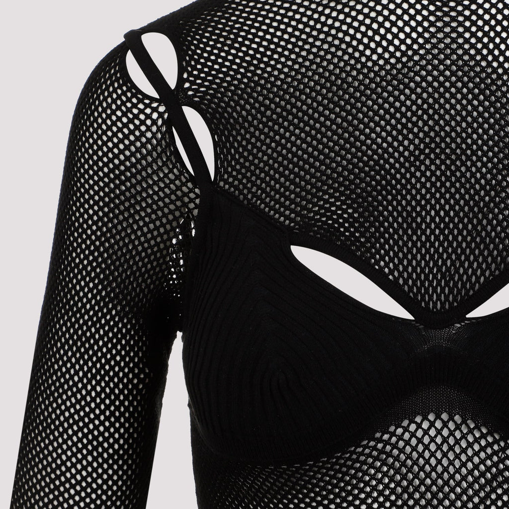 Off White Net Arrow Bralette Top Women