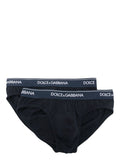 Dolce & Gabbana Men Two-Pack Of Stretch Cotton Mid-Rise Briefs
