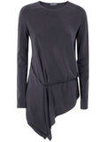 Ann Demeulemeester Women "Deana" Long Sleeve Asymmetric Top