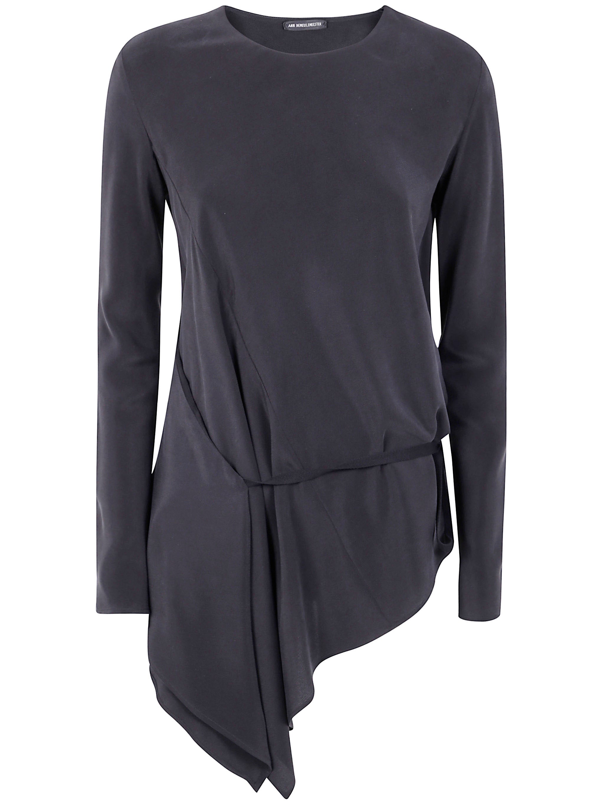 Ann Demeulemeester Women "Deana" Long Sleeve Asymmetric Top