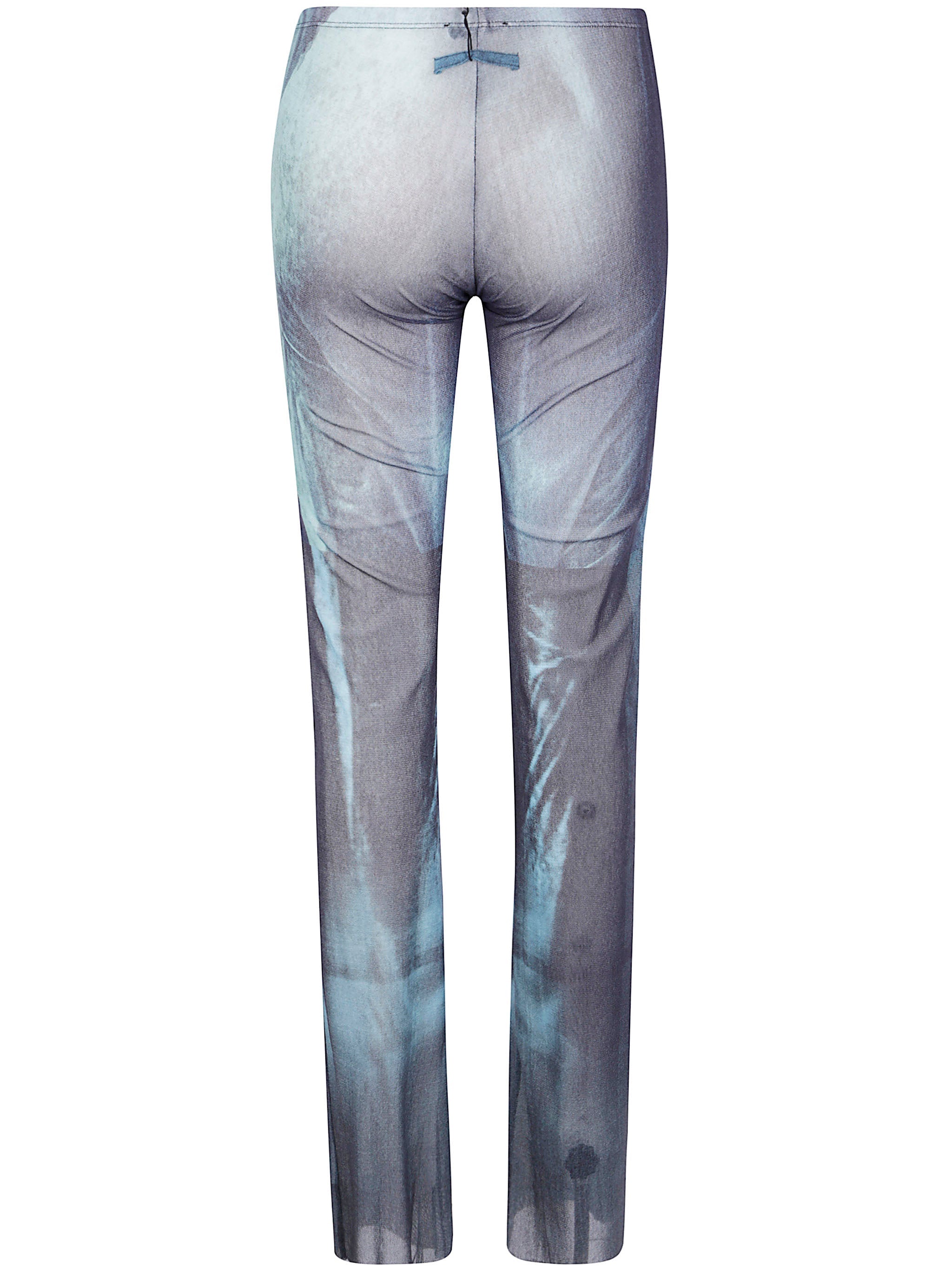 Jean Paul Gaultier Women Mesh Trouser Printed "Water"