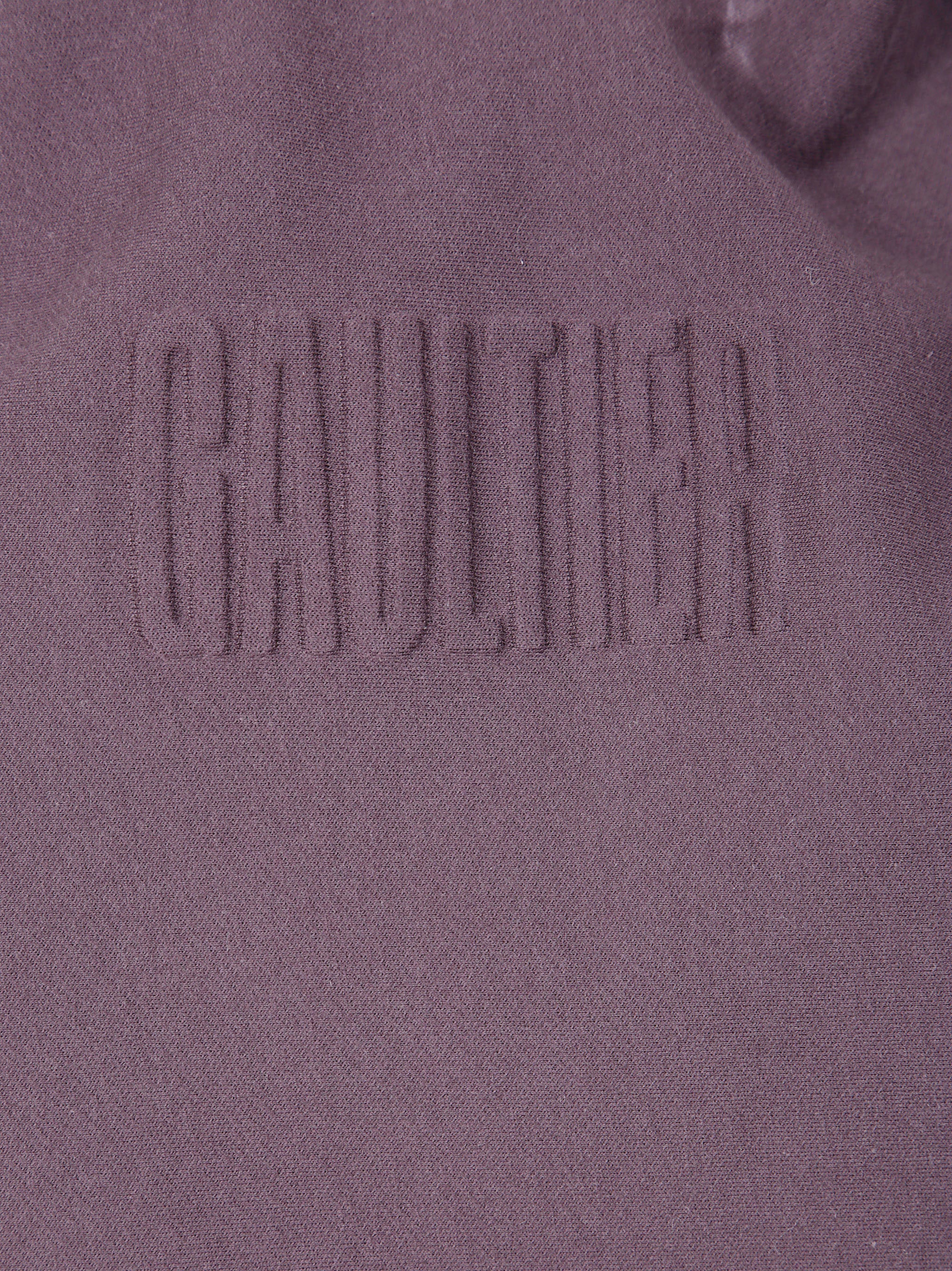 Jean Paul Gaultier Women Bonded Cotton Cropped Bat Sleeves Hoodie With "Gaultier" Embossing