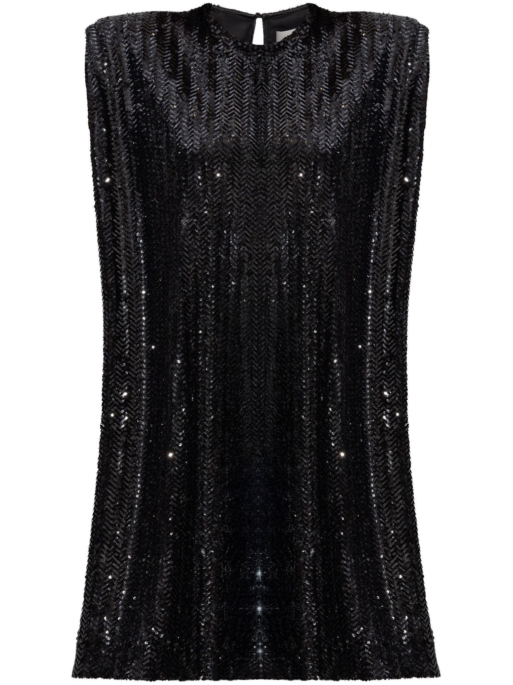 Golden Goose Women Journey W`S Sleeveless Tee Dress With Shoulderpads Full Paillettes