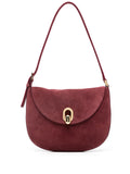 Savette Women Small Tondo Hobo In Suede Bag