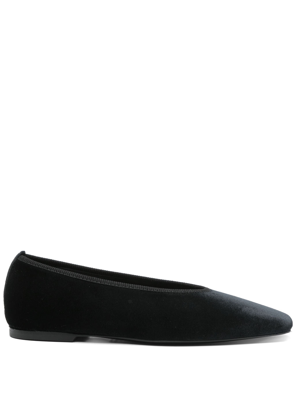 Toteme Women Minimalist Velvet Ballerinas