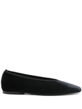 Toteme Women Minimalist Velvet Ballerinas