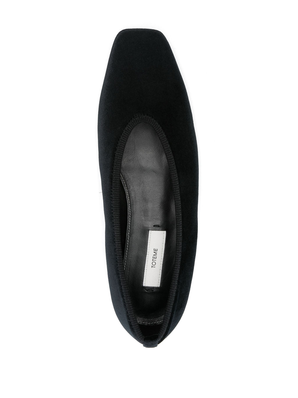 Toteme Women Minimalist Velvet Ballerinas