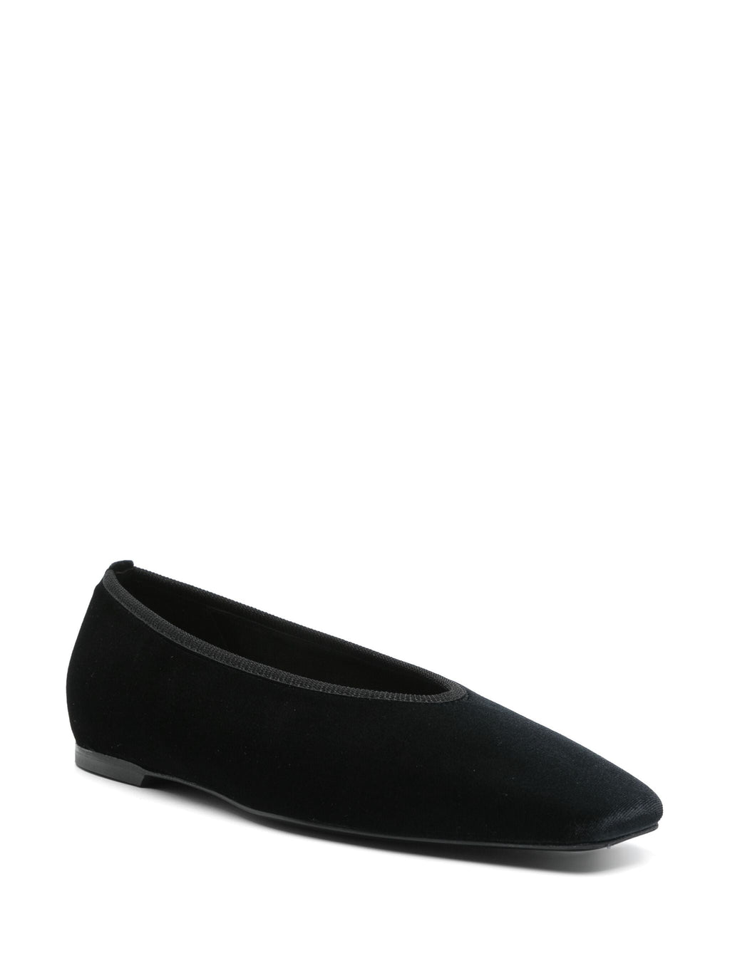 Toteme Women Minimalist Velvet Ballerinas