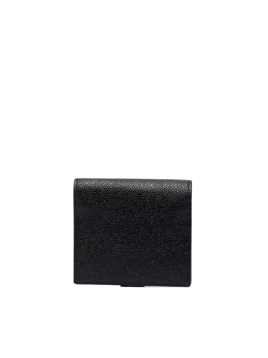 Thom Browne Women 3-Bow Card Holder W/ Chain Strap In Pebble Grain Leather - L12, H13, W3