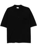Saint Laurent Men Polo Con Logo Ricamato