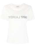Saint Laurent Women Saint Laurent Reverse Cotton T-Shirt