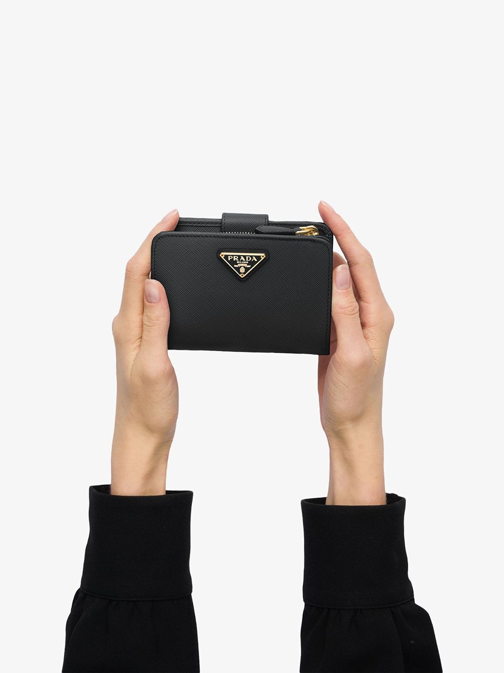 Prada Women Portafoglio Piccolo In Saffiano