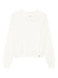 Victoria Beckham Women Relaxed Fit V-Neck Cotton Blend Sweater