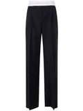 Alexander Wang Women High Waisted Pleated Pant With Logo Elastic