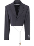 Alexander Wang Women Cropped Blazer With Chain