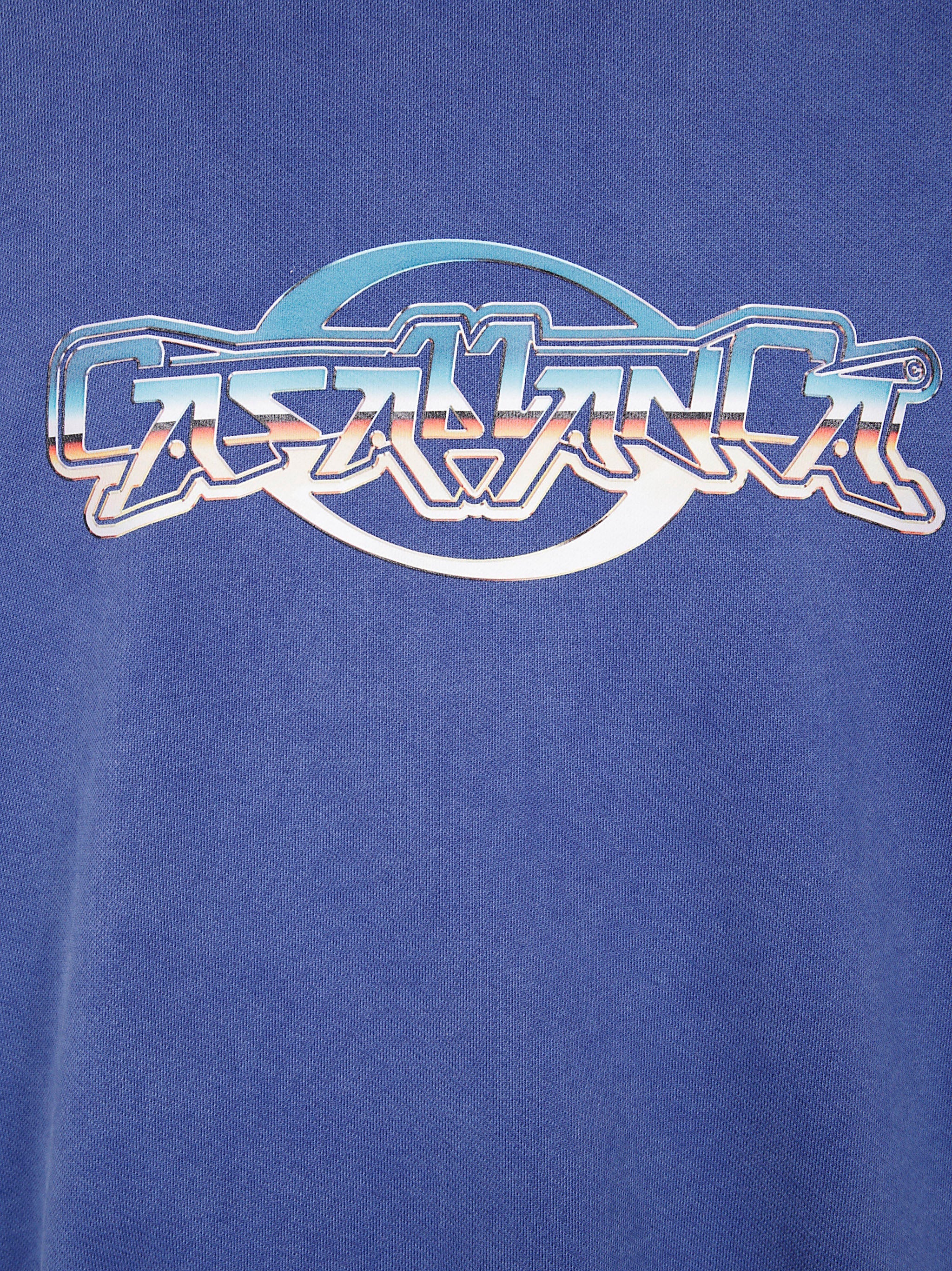 Casablanca Men "Chrome Text" Printed Sweatshirt