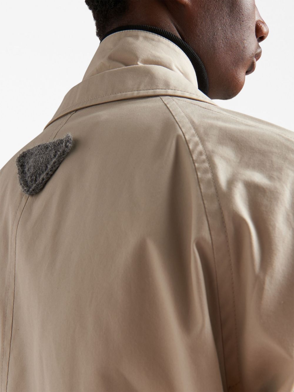 Prada Men Cotton-Blend Overcoat