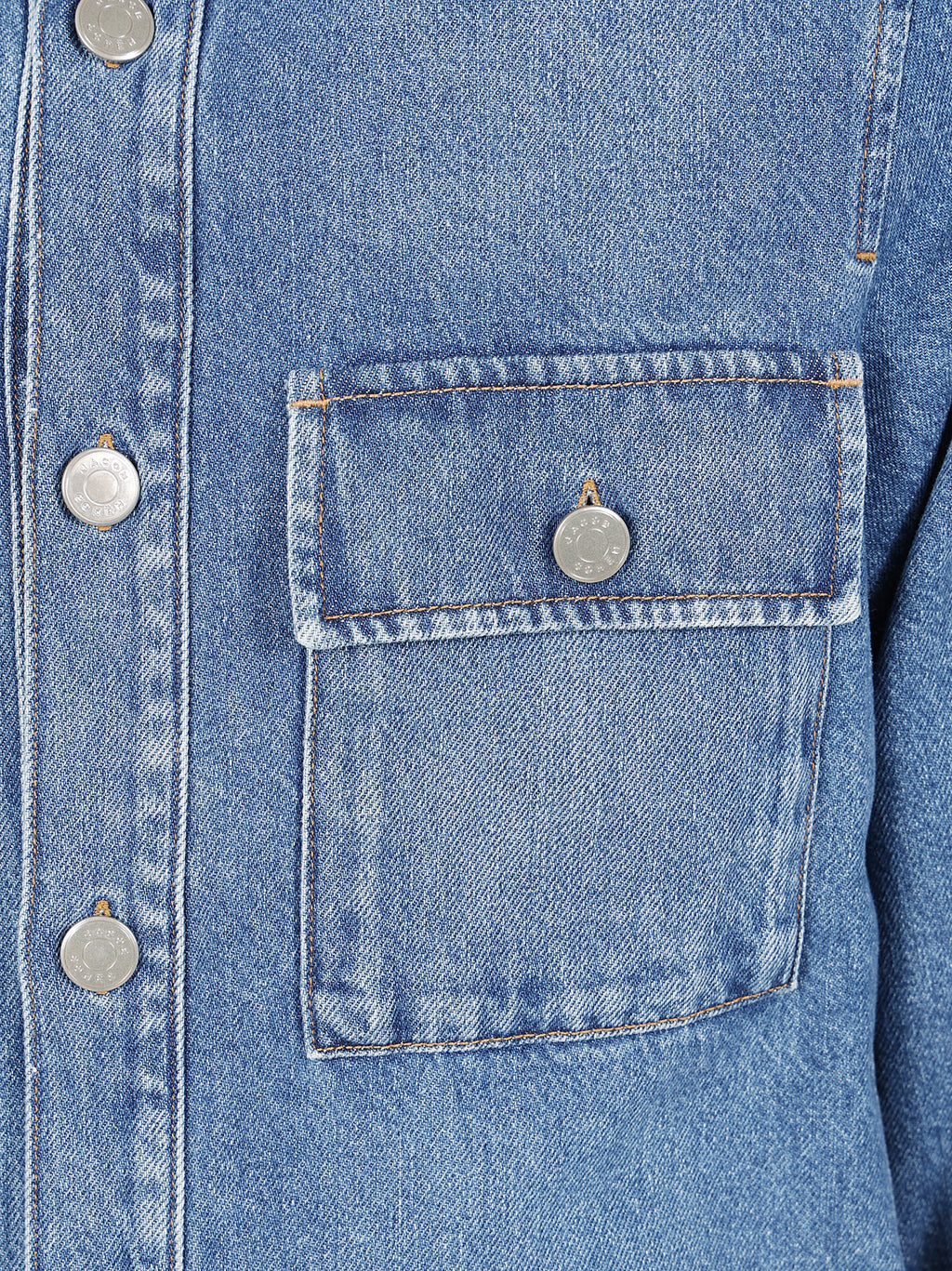 Jacob Cohen Men Light Jacket Denim Blue Vintage