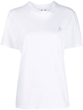 Golden Goose Women Star Collection T-Shirt With Glittered Star On The Front