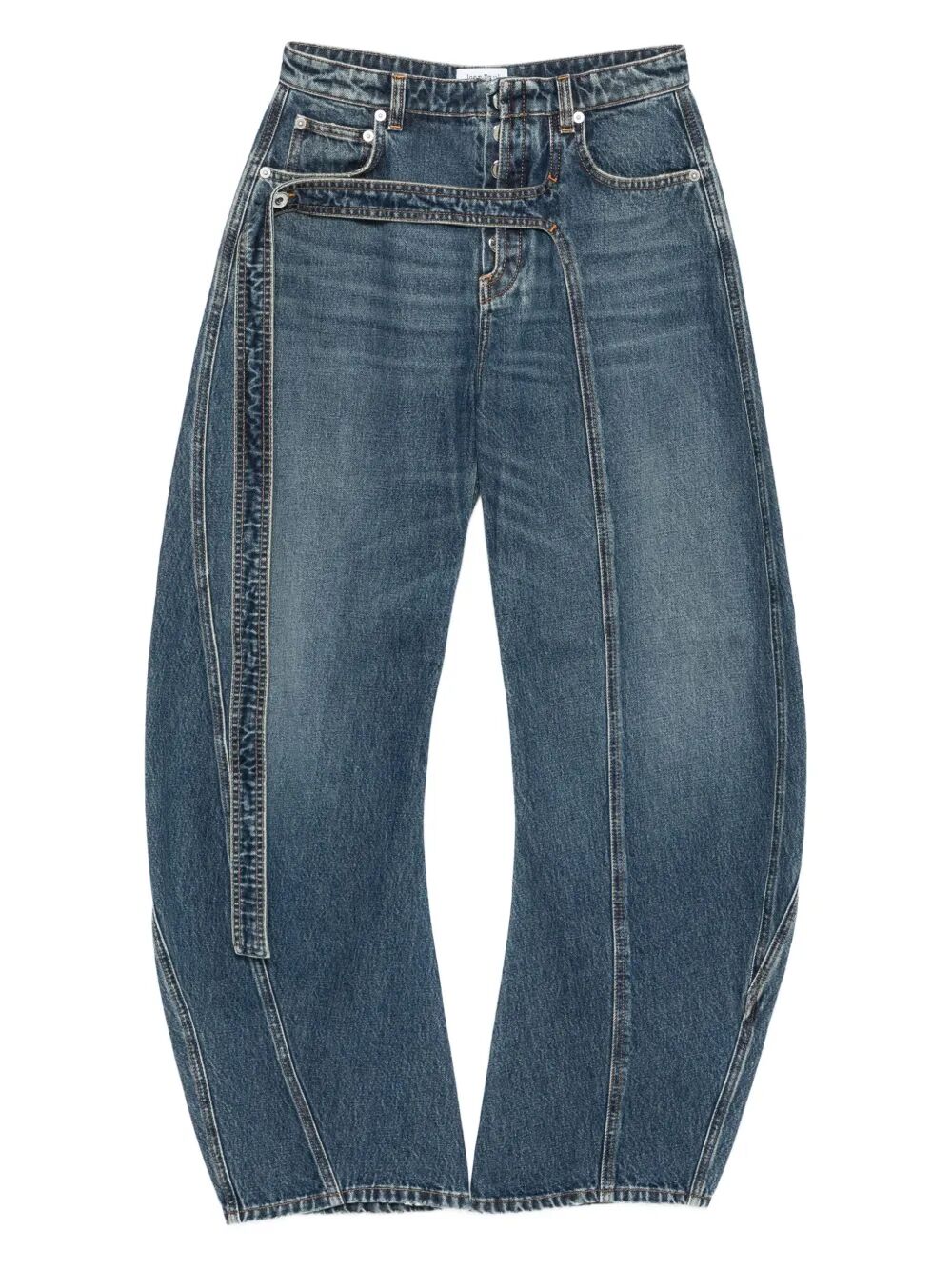 Jean Paul Gaultier Women Low Waisted Jean With Strap Detail On The Front