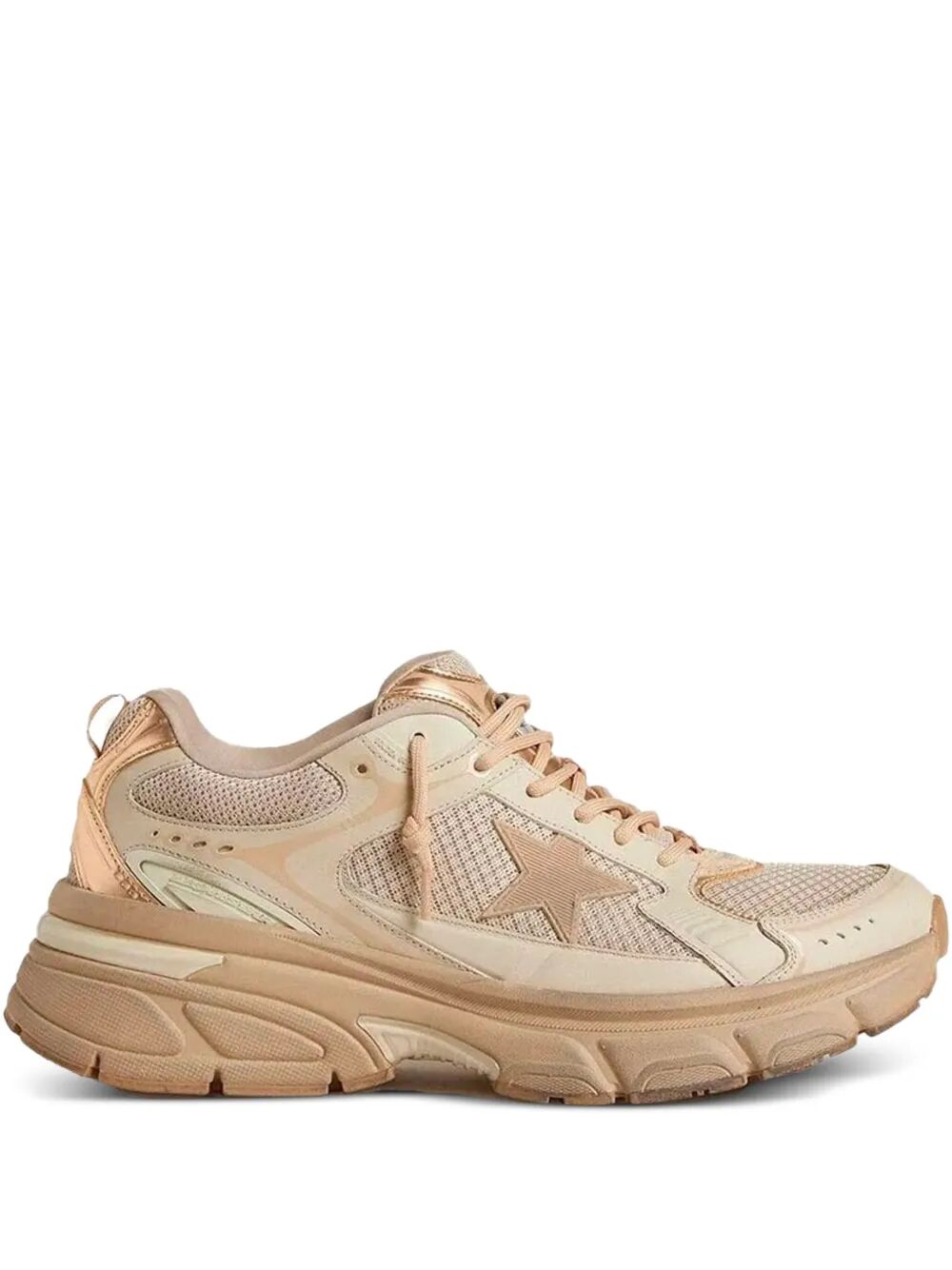 Golden Goose Women "Lightstar" Net Leather And Suede Upper Tpu Star Net Heel