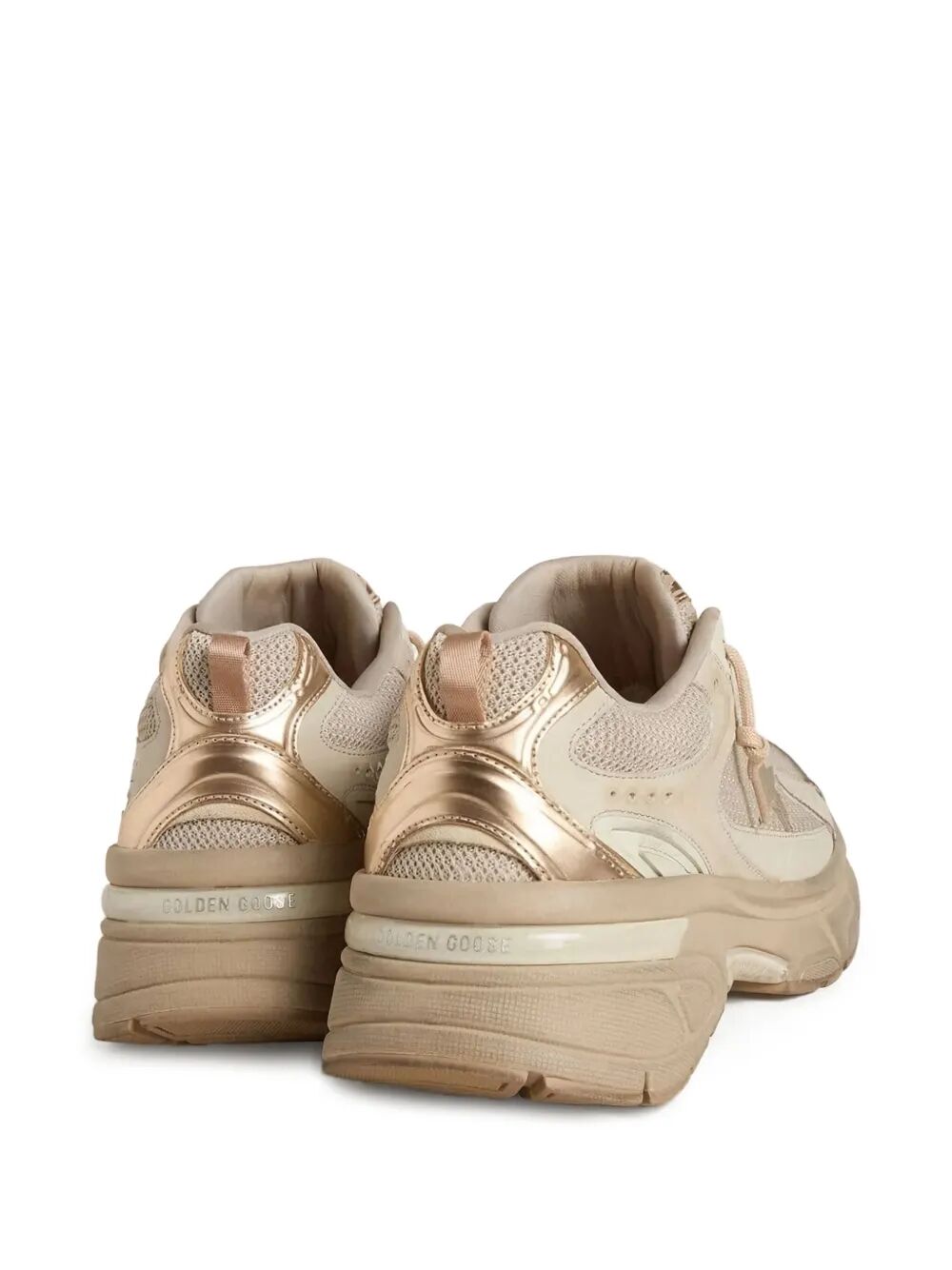Golden Goose Women "Lightstar" Net Leather And Suede Upper Tpu Star Net Heel