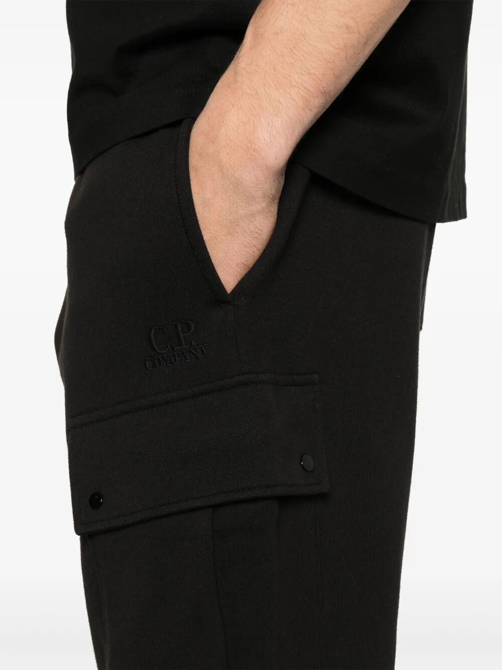 C.P. Company Men Diagonal Raised Fleece Cargo Sweatpants