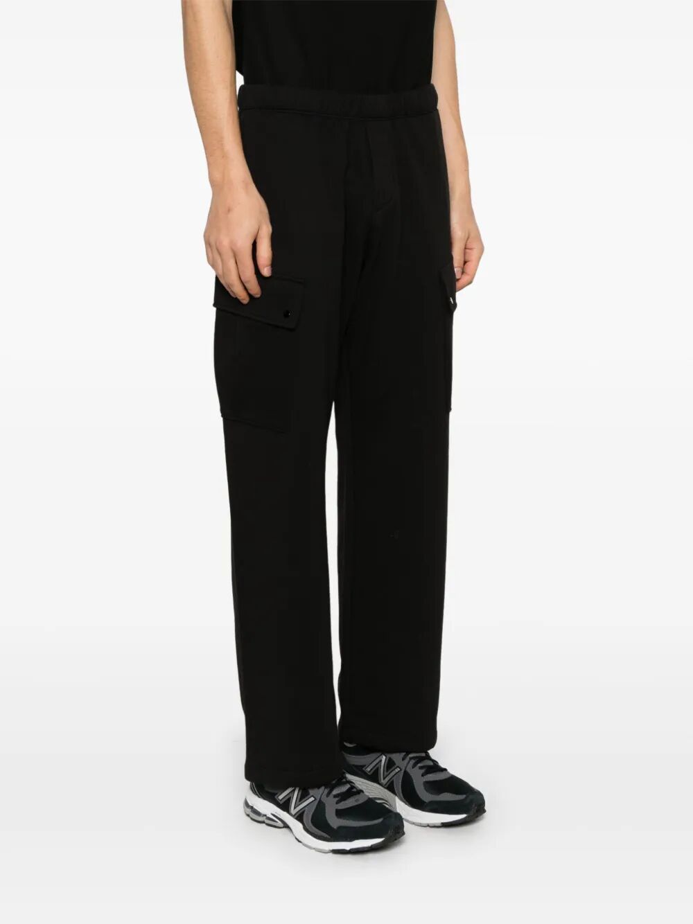 C.P. Company Men Diagonal Raised Fleece Cargo Sweatpants