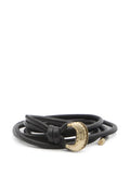 Golden Goose Women Belt New Tex Hook Tubolar  Nappa Leather Body With Metal End Caps