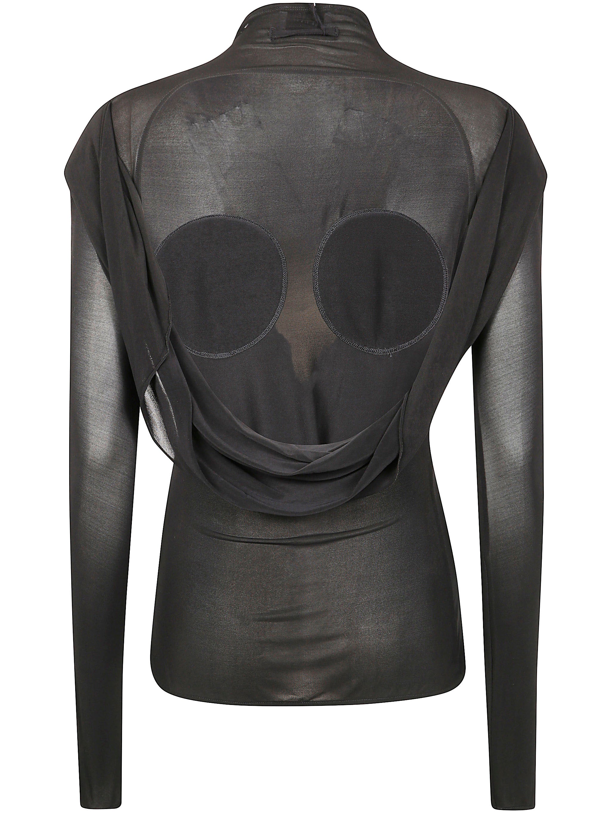 Jean Paul Gaultier Women Light Jersey Backless Top With Covered Cup Detail