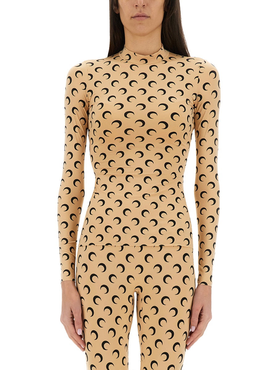 Marine Serre Women T-Shirt "Moon"
