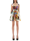 Dolce & Gabbana Women Bouquet Print Poplin Dress