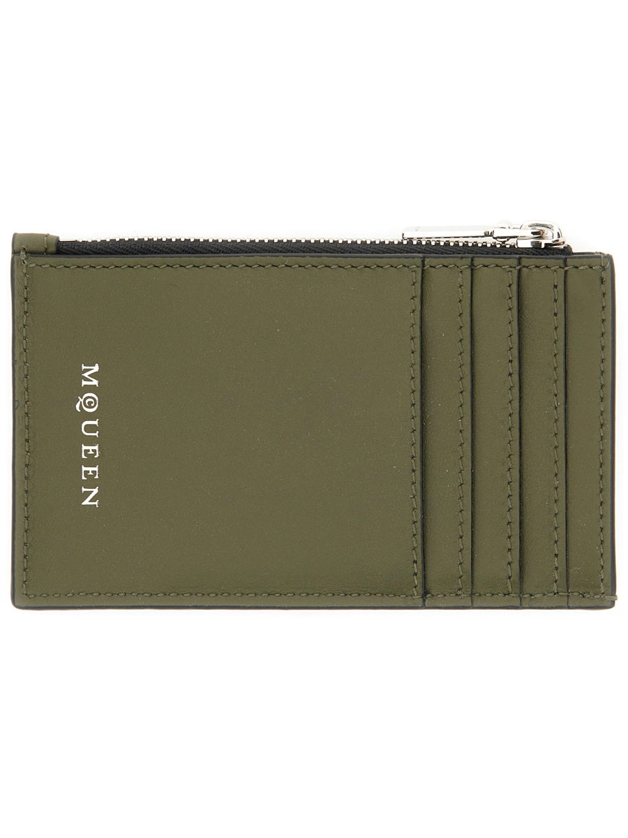 Alexander Mcqueen Men Card Holder "Skull"