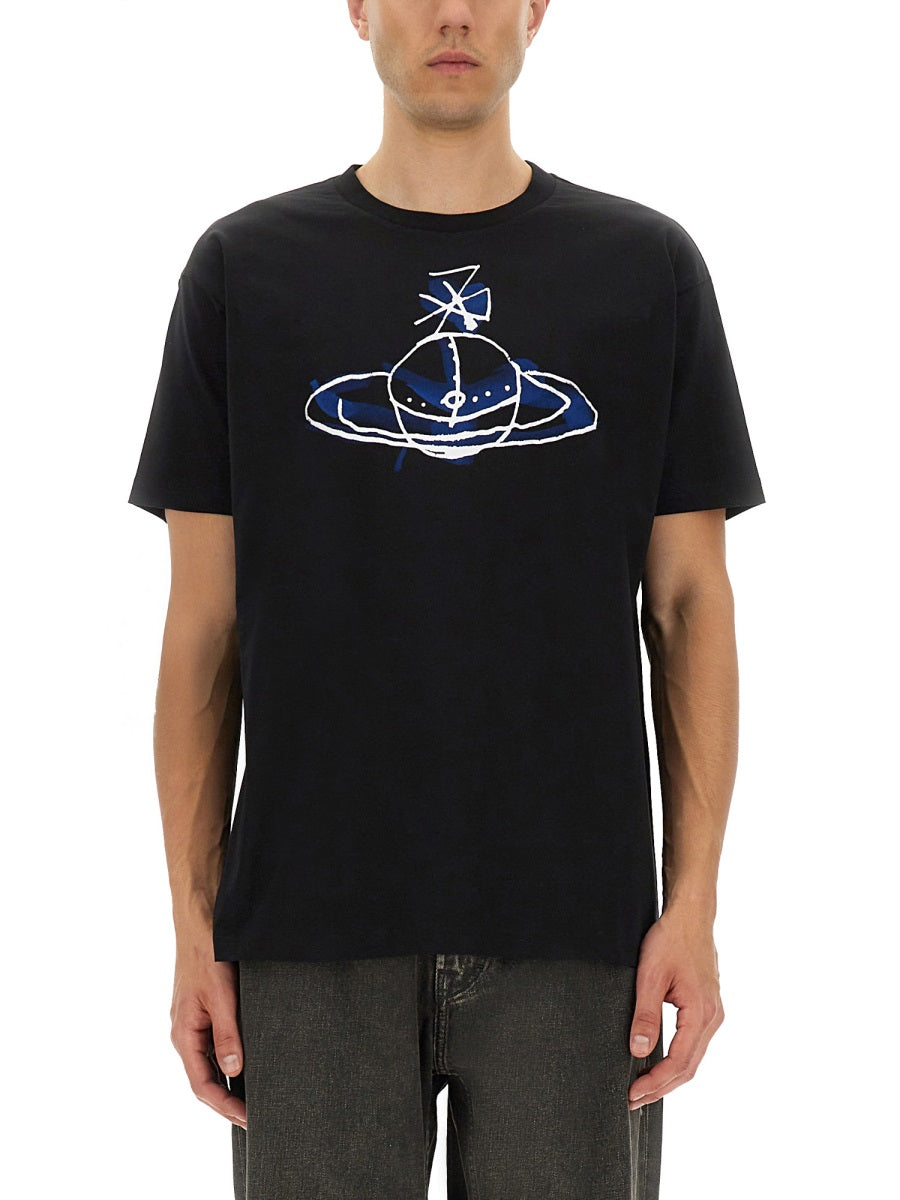 Vivienne Westwood Men Orb Print T-Shirt