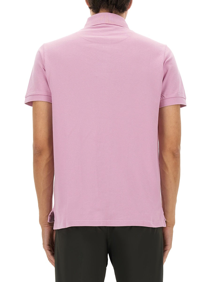 Etro Men Cotton Polo Shirt With Pegasus