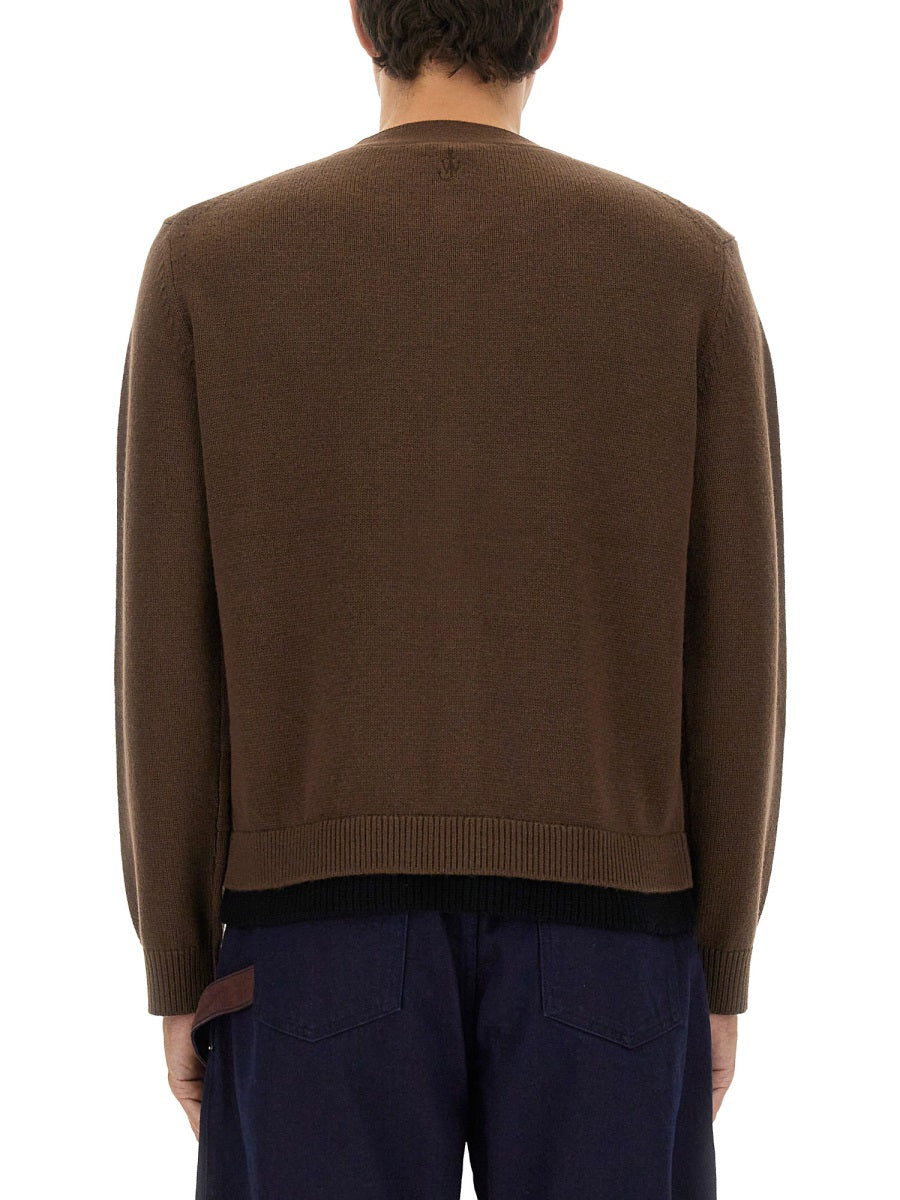 Jw Anderson Men Contrasting Layered Cardigan