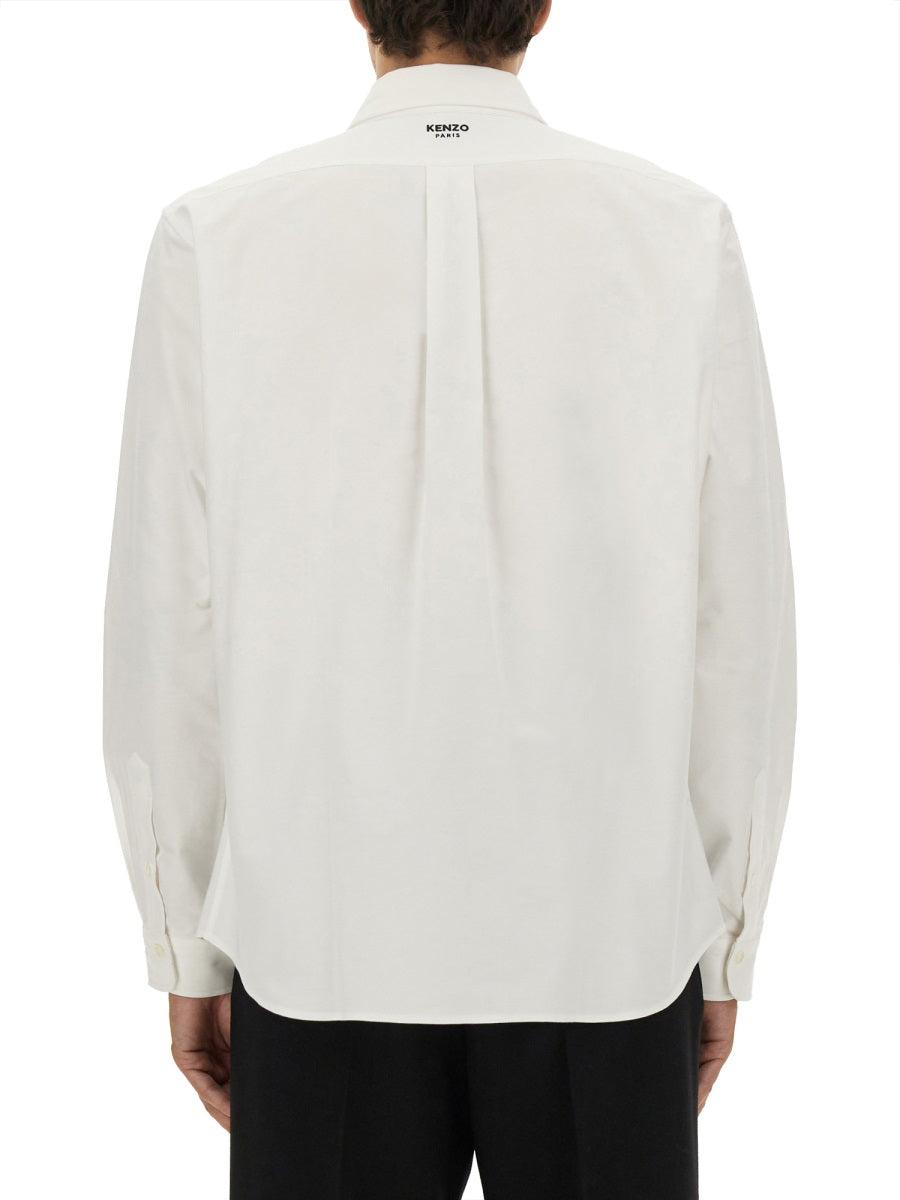 Kenzo Men Shirt With "Boke Flower" Embroidery