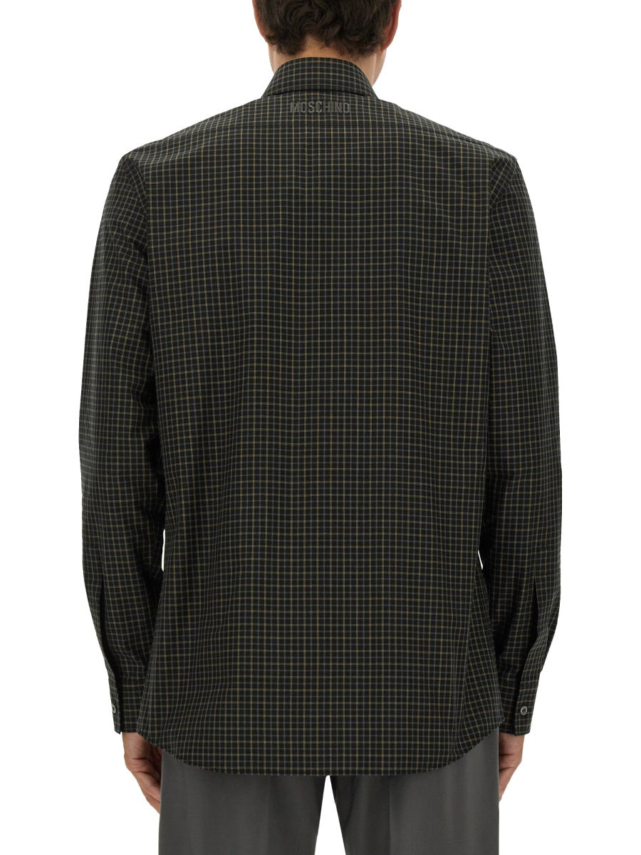 Moschino Men Shirt With Goose Embroidery