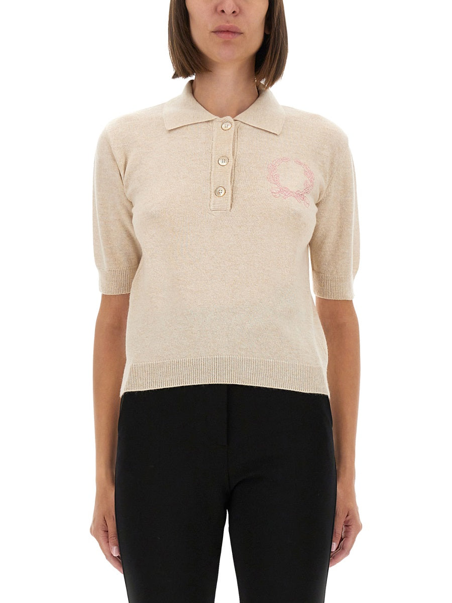 Moschino Women Polo Shirt With Logo