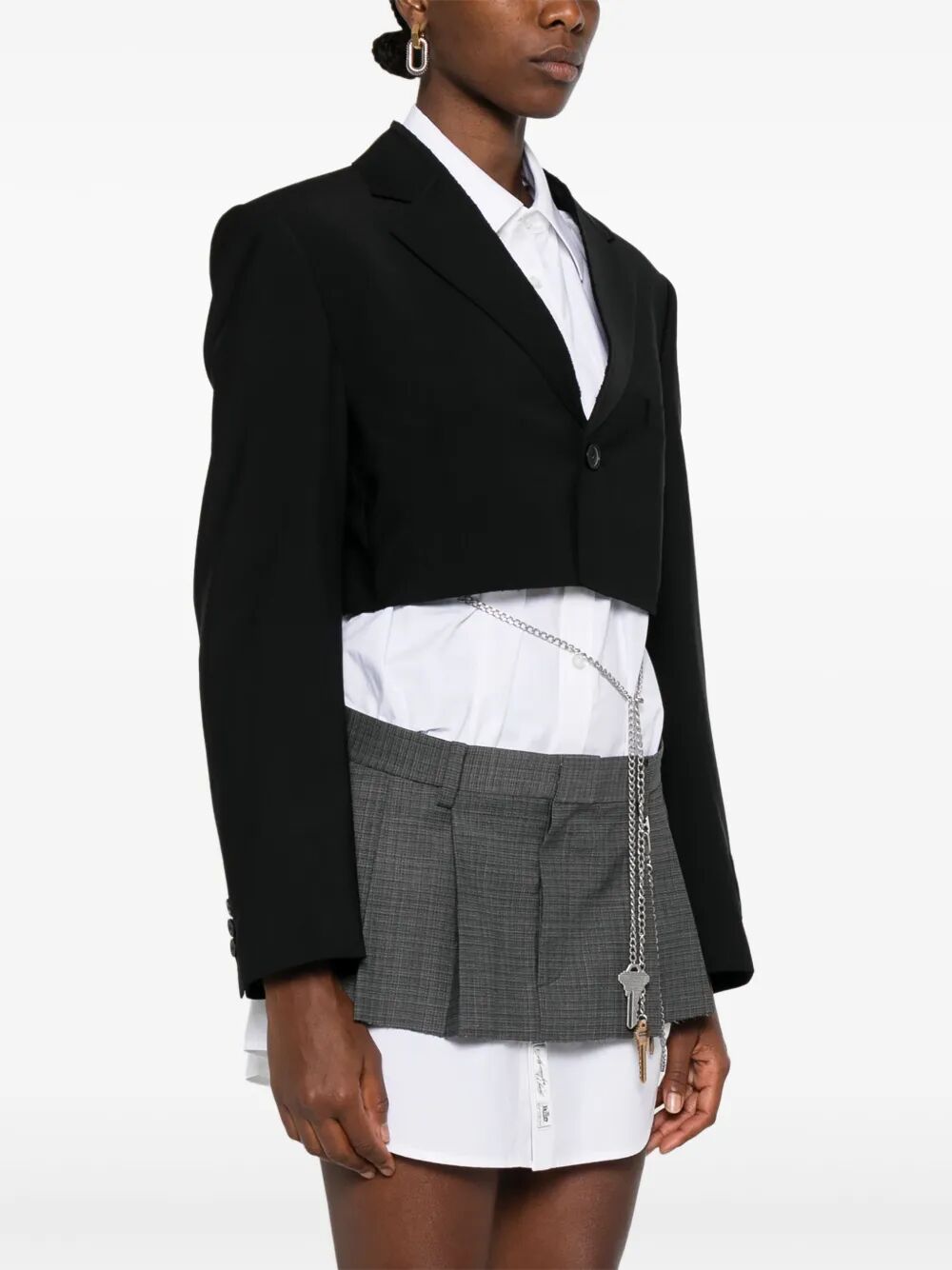 Alexander Wang Women Cropped Blazer With Chain