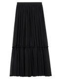 Saint Laurent Women Gonna A Balze In Mussola Di Crêpe Di Seta