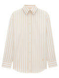 Saint Laurent Women Striped Cotton Cassandre Shirt