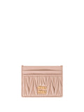 Miu Miu Women Matelassé Nappa Leather Card Holder