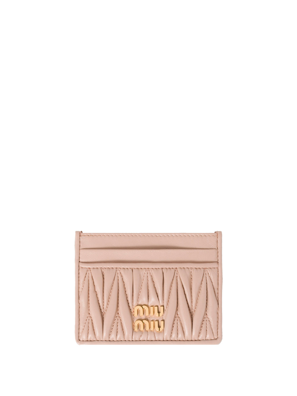 Miu Miu Women Matelassé Nappa Leather Card Holder