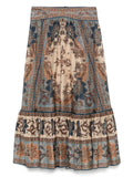 Zimmermann Women Ascension Tiered Midi Skirt