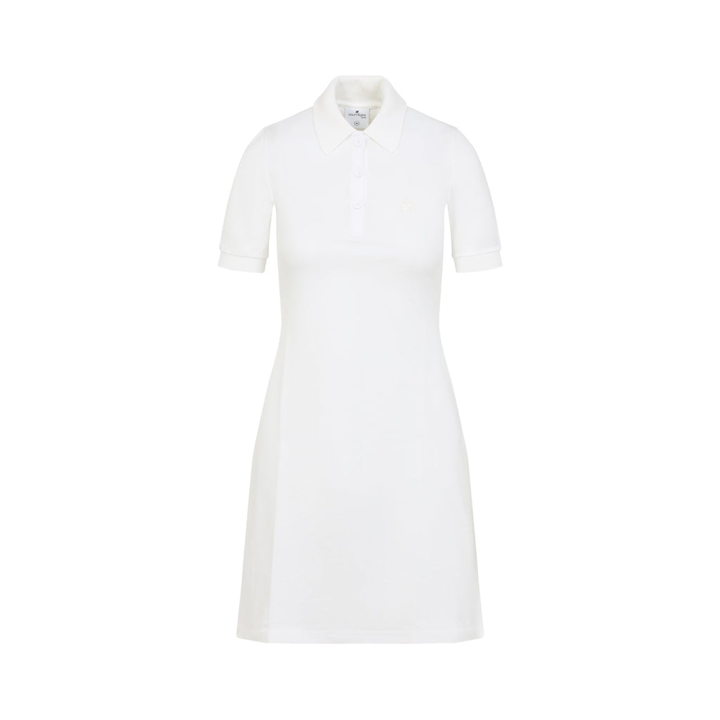 Courreges Piqué Polo Dress Women