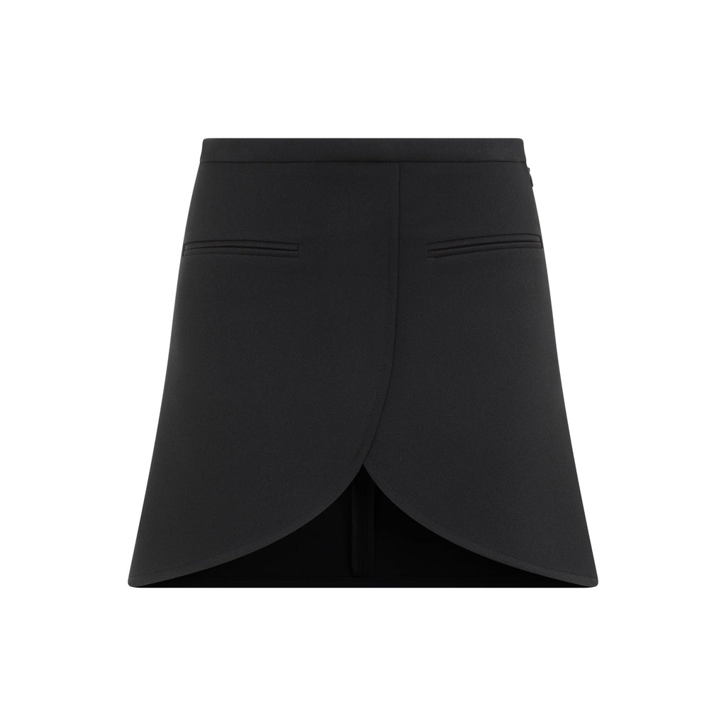 Courreges Ellipse Twill Mini Skirt Women