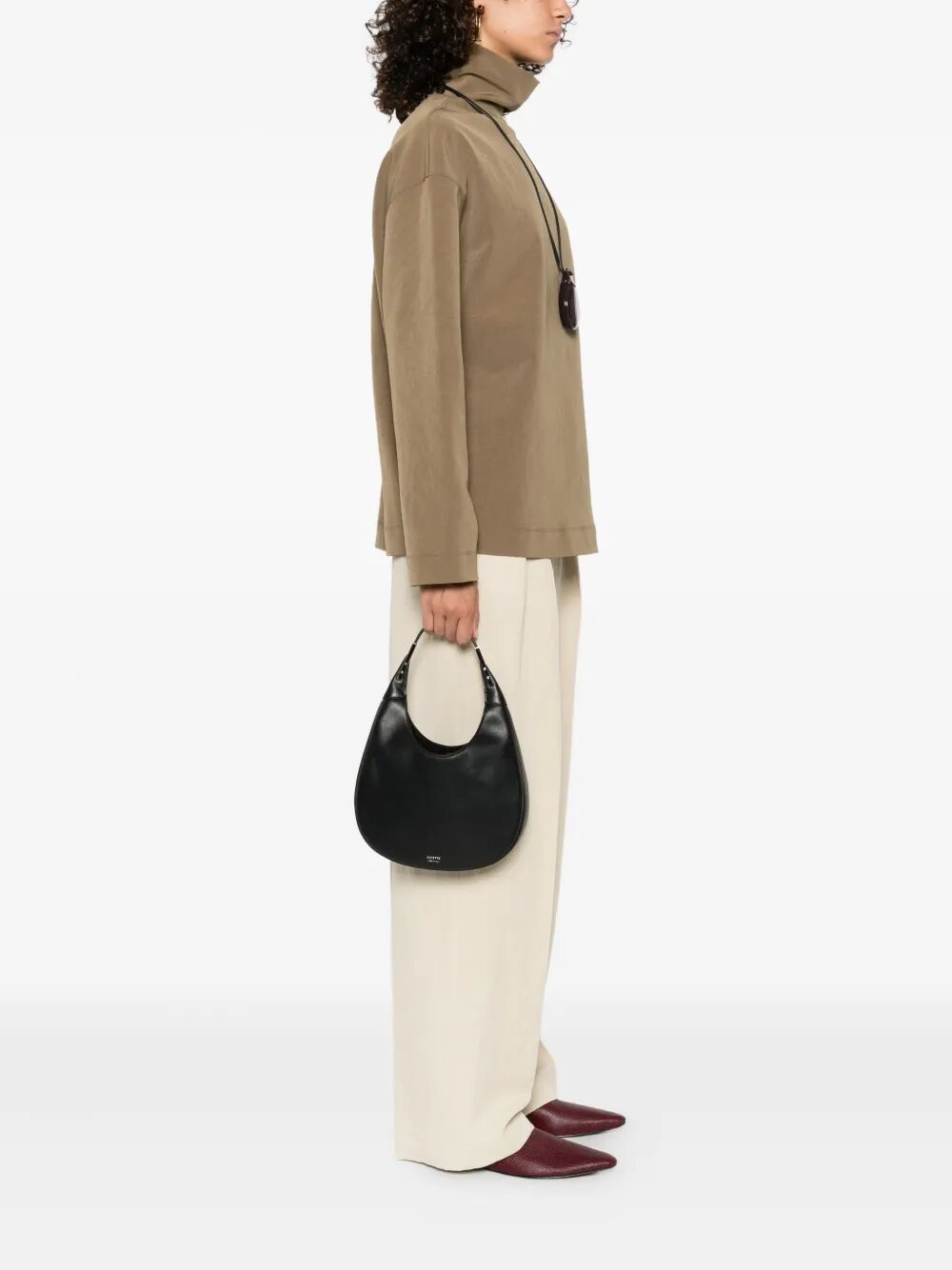 Savette Women "The Small Florence" Hobo In Smooth Calf Leather