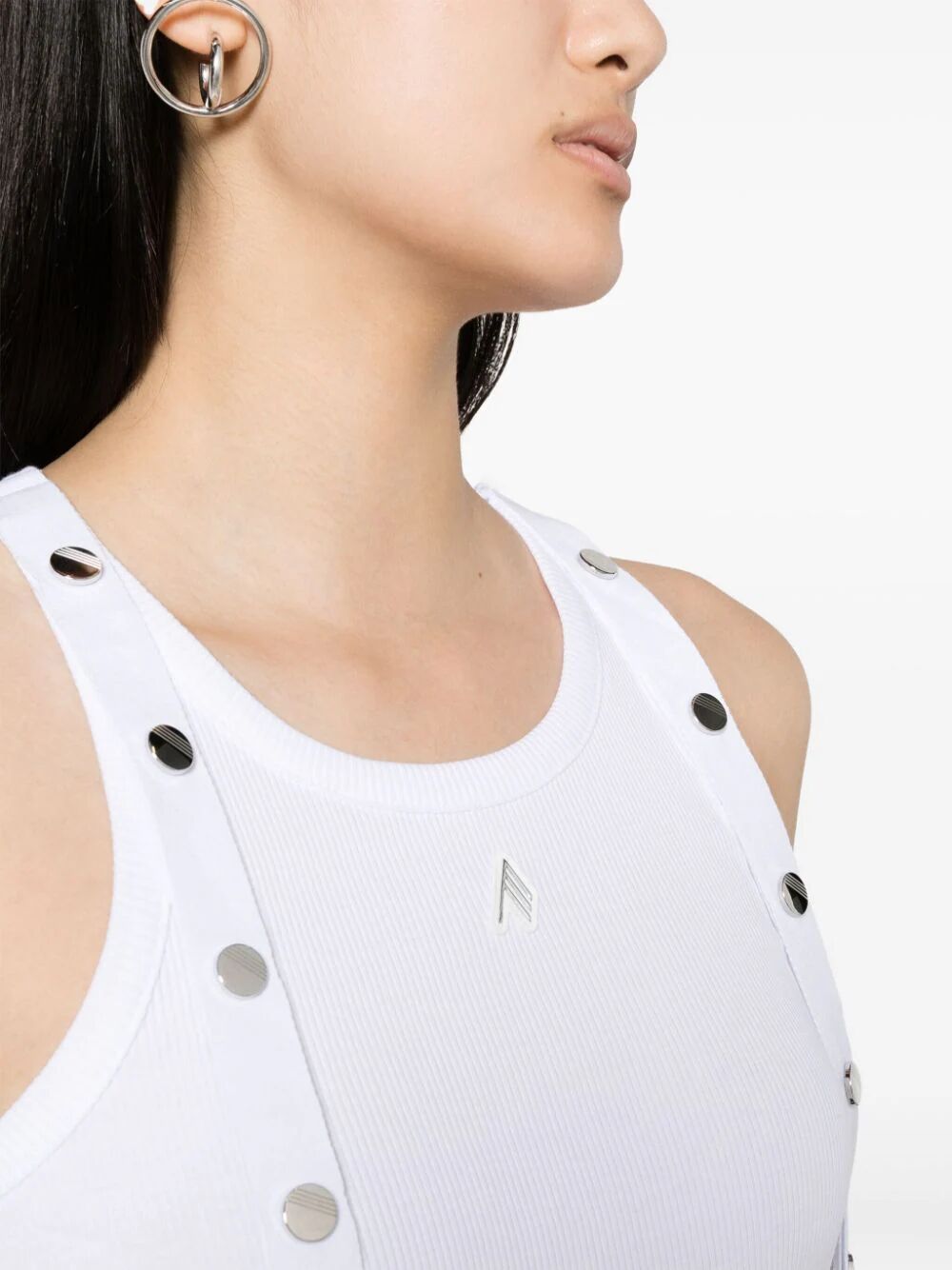 The Attico Women Ribbed Tank Top